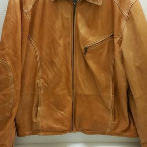 robert comstock vertical leather jacket